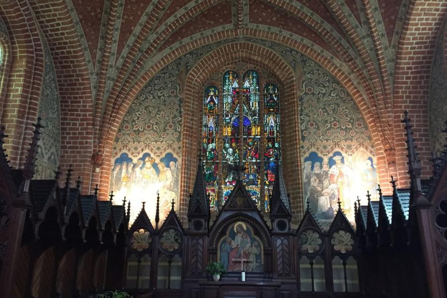 Wandmalereien in der Heilig-Grab-Kapelle im Kloster Stift zum Heiligengrabe * Foto: Deutsche Stiftung Denkmalschutz/Mittring