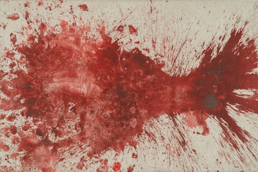 Hermann Nitsch „Ohne Titel“ (Schüttbild), 1961© Toni Muhr, Galerie Sommer