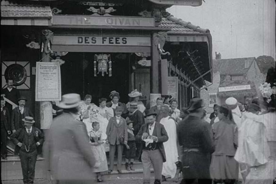 Lavanchy-Clarkes Pavillon an der Genfer Expo 1896 © Cinémathèque suisse