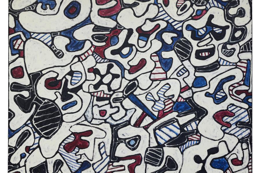 Lot 6 Dubuffet Épisode, 1967, acrylic on canvas, est. $3.5-4.5 million | 4,200,000