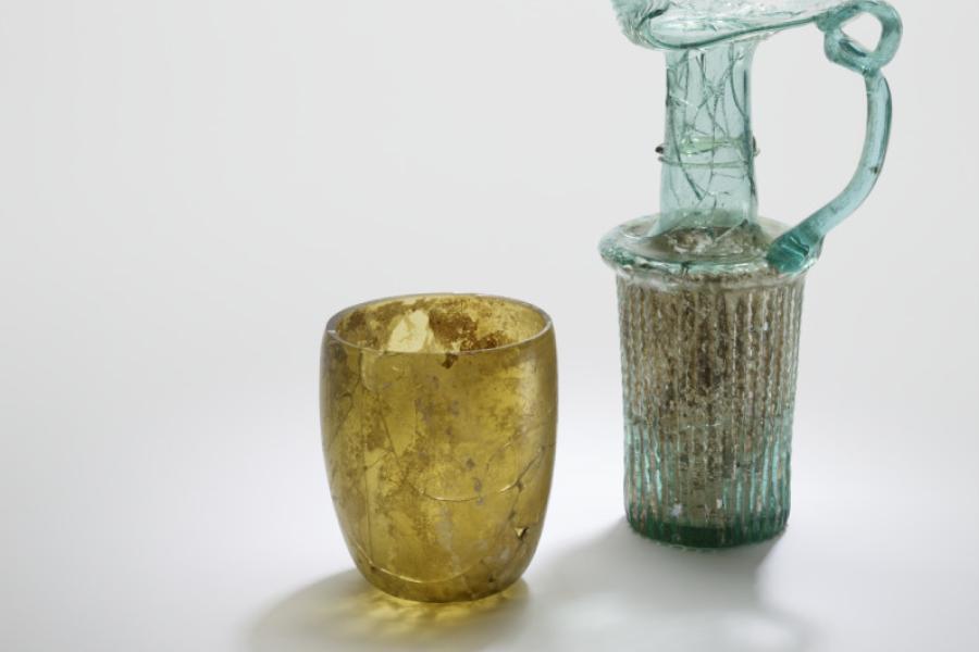 Nearly Destroyed in an Explosion, Eight Ancient Glass Vessels