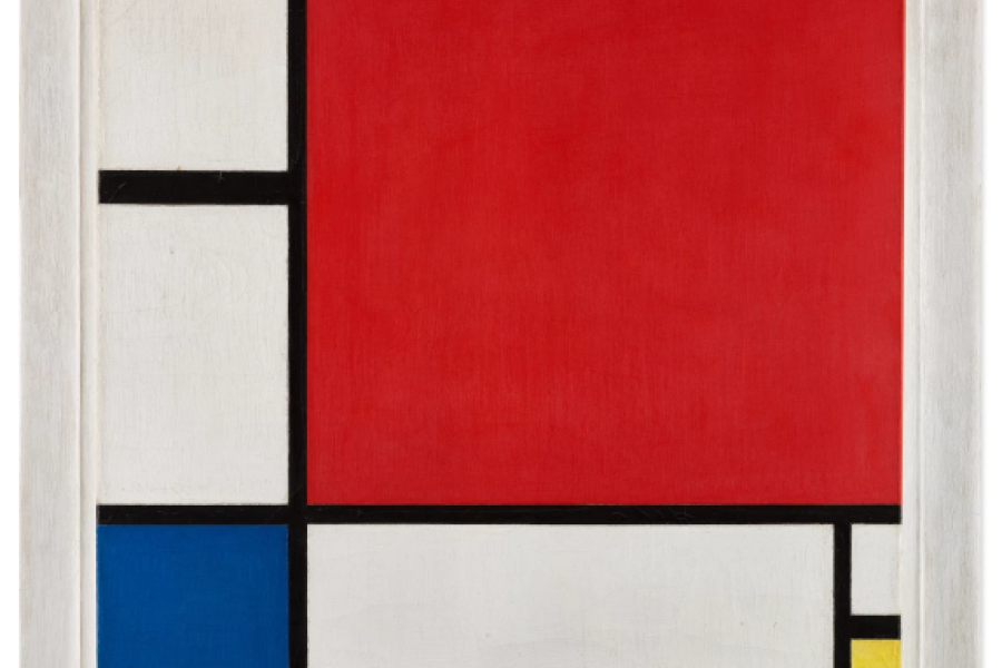 PIET MONDRIAN, COMPOSITION NO. II (1930). ESTIMATE IN EXCESS OF $50 MILLION. IMAGE © 2022 MONDRIAN / HOLTZMAN TRUST