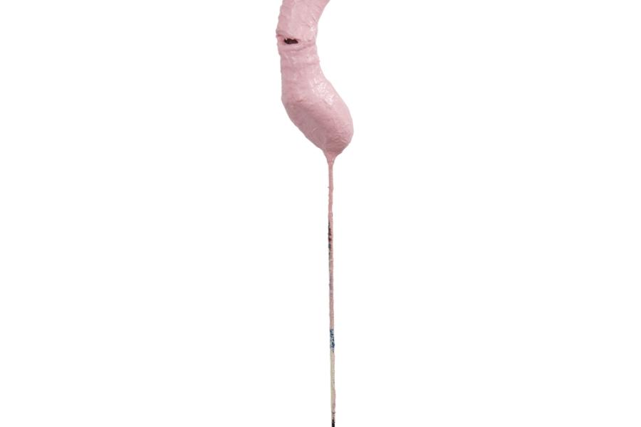 Franz West, Urinello (2008), Papiermache, Acryllack, Metall, 128 x 13 x 11 cm