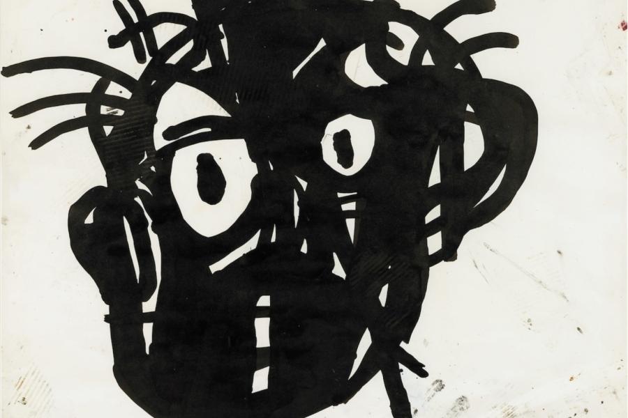 Jean-Michel Basquiat Untitled (Head) 1982 (c) Jean-Michel Basquiat