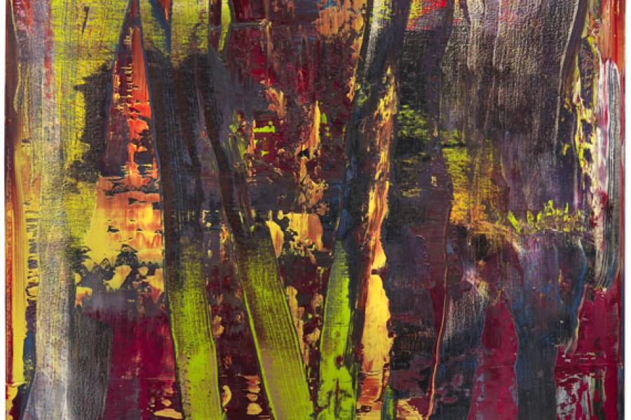 77 Gerhard Richter	 Abstraktes Bild, 1988. Öl auf Leinwand Schätzung: € 600.000 Ergebnis: € 1.705.000