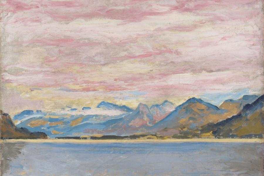 Koloman Moser, Wolfgangsee mit tiefem Horizont, um 1913 © Leopold Museum, Wien, Foto: Leopold Museum, Wien