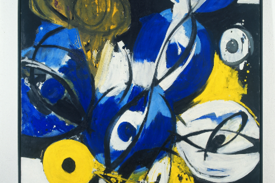 Ernst Wilhelm Nay Spirale in Blau, 1964. MKM Museum Küppersmühle für Moderne Kunst, Sammlung Ströher, Duisburg. Foto: Fotograf unbekannt