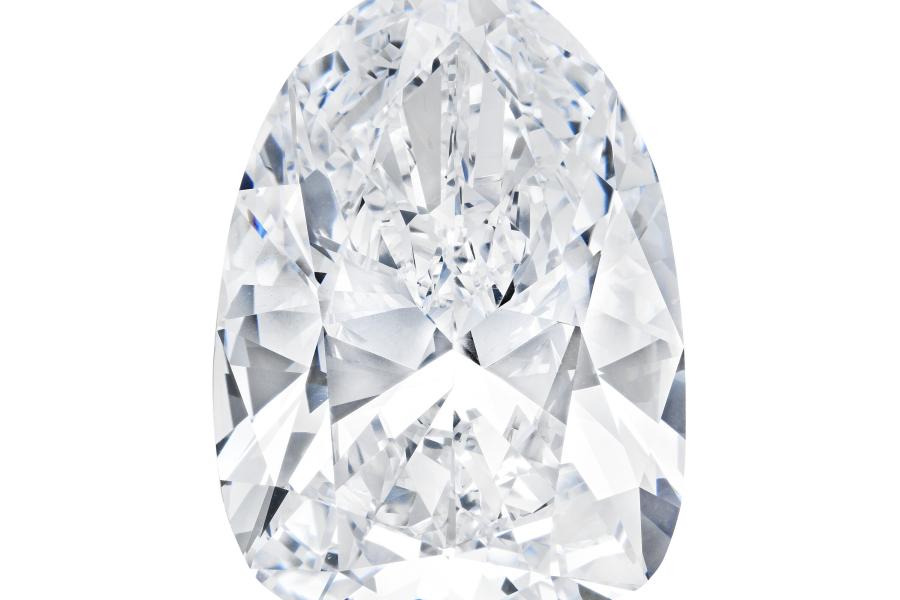 Property from a Private Collection THE LIGHT OF PEACE DIAMOND 126.76 carats, D color, Internally Flawless, Type IIa Estimate $10,000,000 - 15,000,000 Offered without reserve