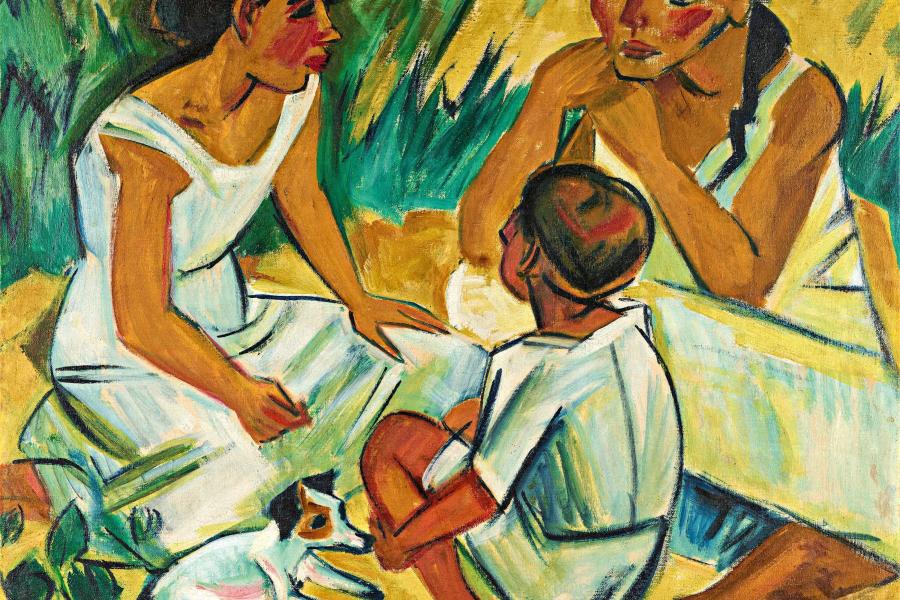 Max Pechstein (1881 – 1955) „Unterhaltung“ | 1920 | Öl auf Leinwand | 80 x 100 cm Ergebnis: € 737.000* VAN HAM