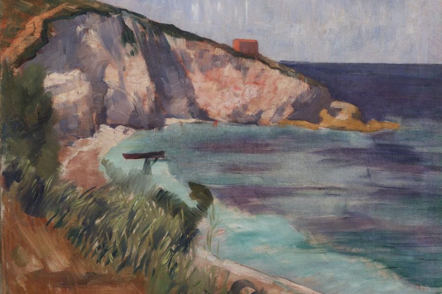 Franz Wiegele, Bucht am Meer (Elba), 1914 © Leopold Museum, Wien, Inv. 270