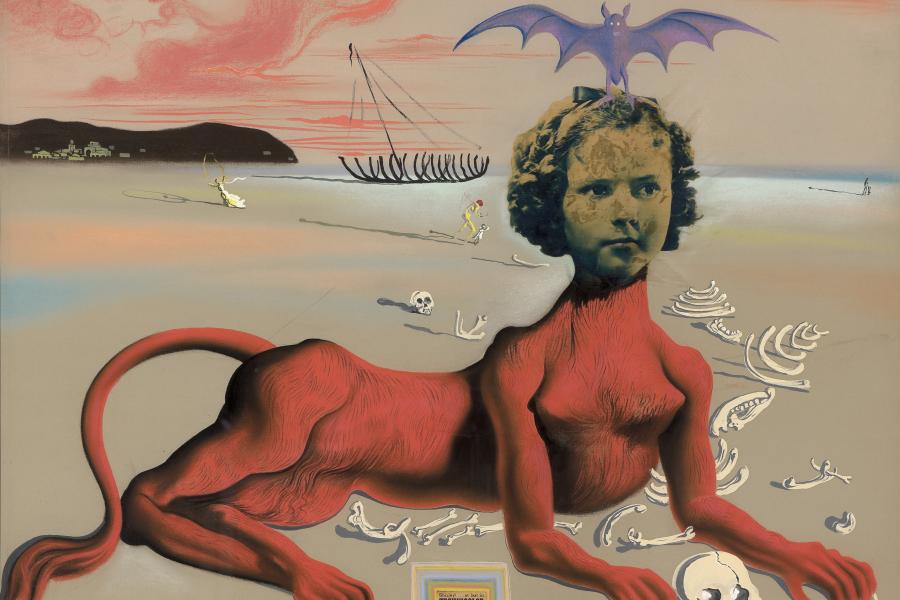 Salvador Dalí, Shirley Temple, le plus jeune monstre sacré du cinéma de son temps, 1939. Collection Museum Boijmans Van Beuningen