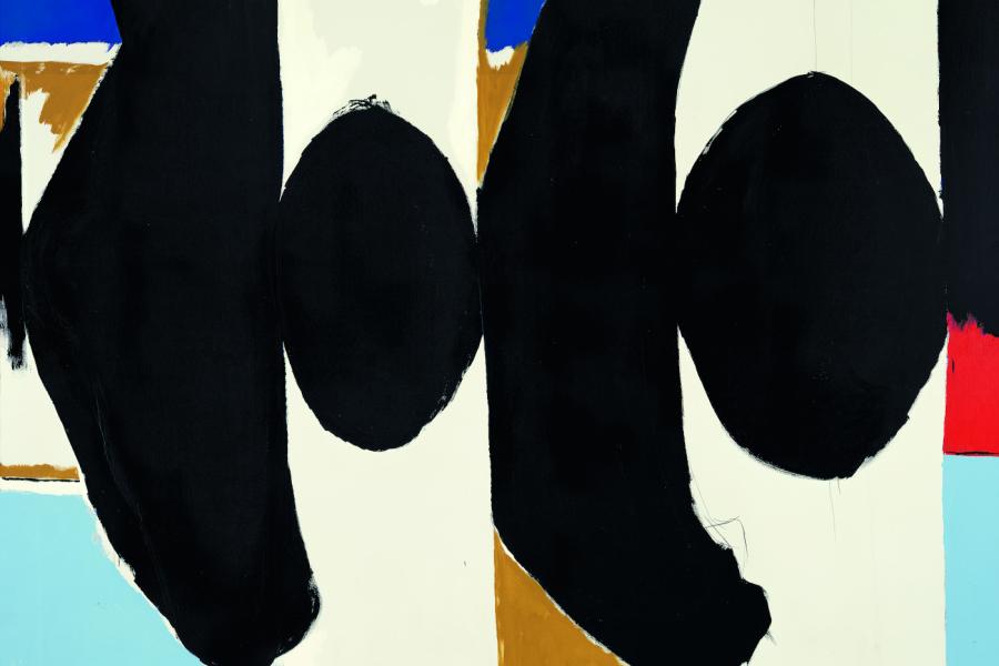 Robert Motherwell Elegy to the Spanish Republic No. 103, 1965 Öl auf Leinwand 182,9 x 243,8 cm Museo Nacional Centro de Arte Reina Sof.a, Madrid © Copyright 2023 Dedalus Foundation, Inc./Licensed by Artists Rights Society (ARS), NY