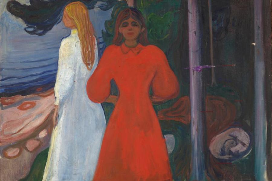 Edvard Munch, Rot und Weiß, 1899–1900), Foto: © MUNCH, Oslo / Halvor Bjørngård