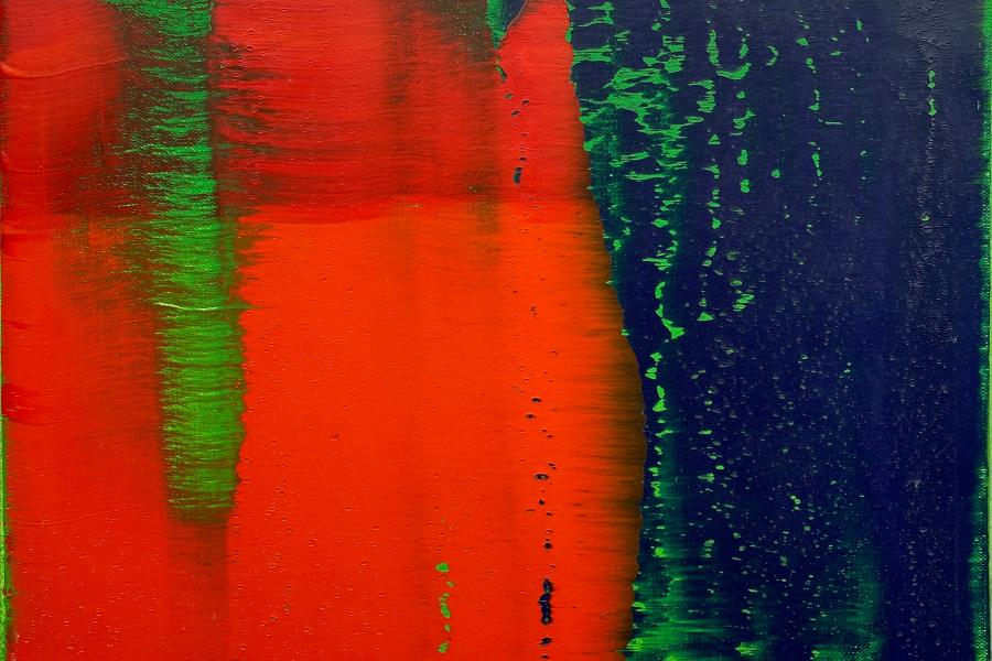 Gerhard Richter Green-Blue-Red | 1993 | Öl auf Leinwand | 30 x 40 cm | Für Parkett 35 Ergebnis: € 422.000