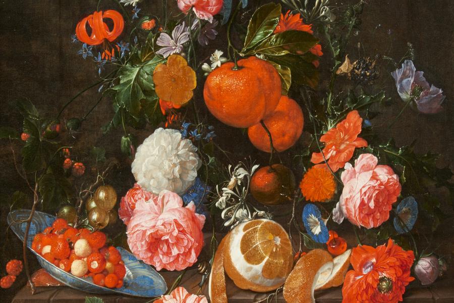 Cornelis de Heem (1631 – 1695) Stillleben mit Orangen, Rosen und Blumen | Öl auf Leinwand | 67 x 55 cm Ergebnis: € 66.000