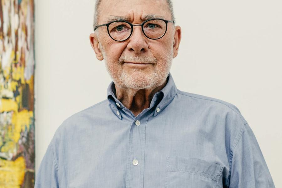 Gerhard Richter im Albertinum, Dresden, 2017, Foto: David Pinzer