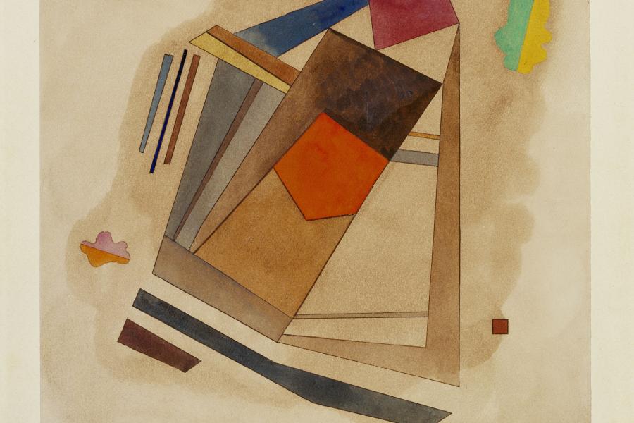 Wassily Kandinsky Rot im Quadrat, 1931 Aquarell undTuschfeder auf Papier, 34 x 33,9 cm Privatsammlung Foto: Archiv Baumeister im Kunstmuseum Stuttgart