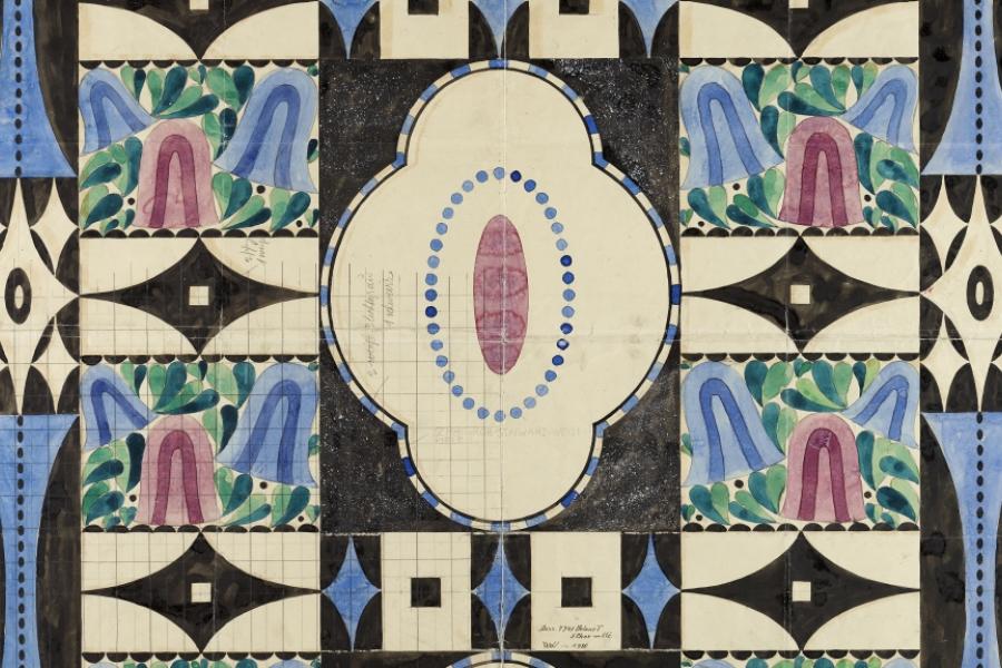 JOSEF HOFFMANN, Dessin Nr. 7741, 1910 © Backhausen-Archiv | Foto: Backhausen-Archiv