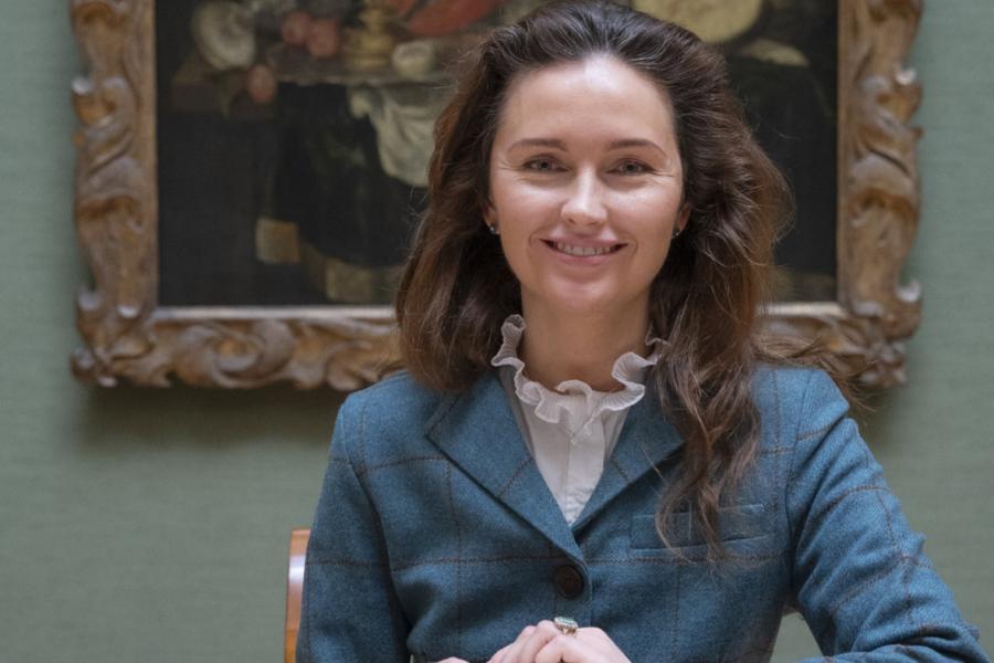 Prinzessin Sophie von Bayern in der Alten Pinakothek, Eintrag ins Gästebuch Foto: Bayerische Staatsgemäldesammlungen, Haydar Koyupinar