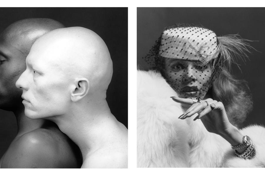 Left: Robert Mapplethorpe Ken Moody and Robert Sherman, 1984 Silver gelatin print 38.4 x 38.4 cm (15 1/8 x 15 1/8 in) (RMP 2308.4); Right: Aira, 1979 silver gelatin print 40,6 x 50,8 cm (16 x 20 in) (RMP 2038.1)