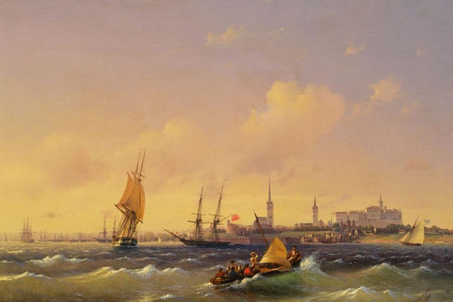 Lot 3226 IVAN KONSTANTINOVICH AIVAZOVSKY Ansicht von Reval, Estland. 1845. Öl auf Leinwand.  CHF 900 000 / 1 400 000