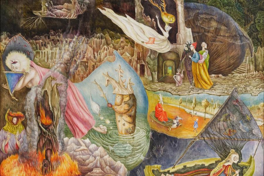 Leonora Carrington, Les Distractions de Dagobert. Estimate: 12,000,000–18,000,000 USD