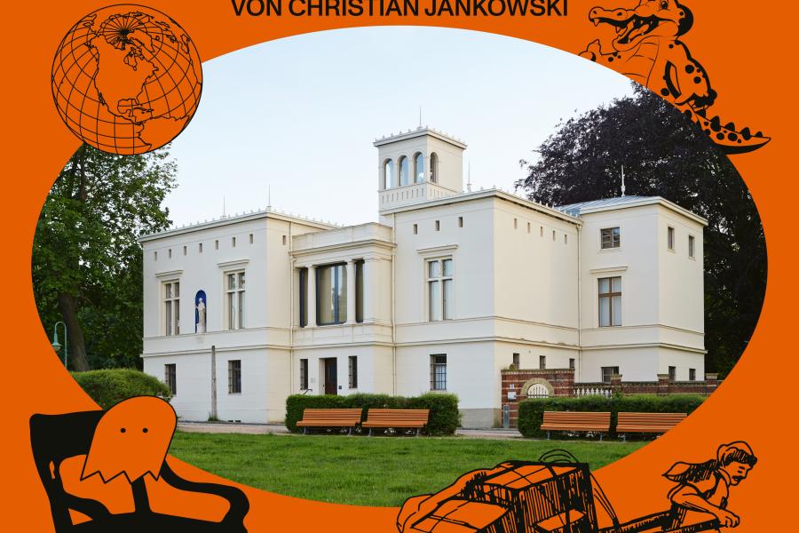 Plakat Ausstellung “Antik Stübchen Nachwort”  Villa Schöningen