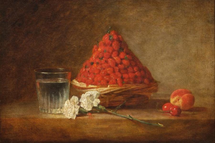 Panier de Fraises Chardin (c) Musee du Louvre Herve Lewandowski