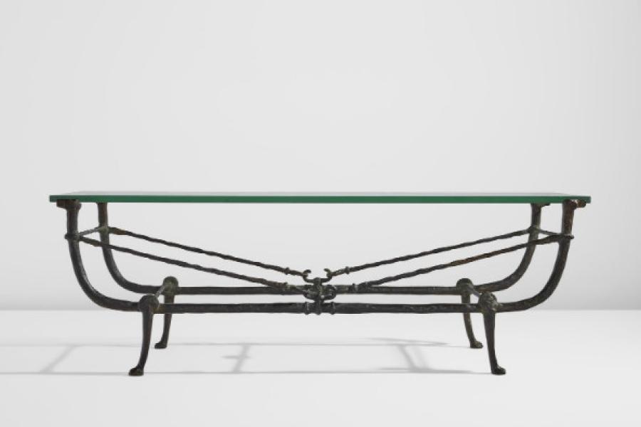 Diego Giacometti“Berceau” low table, second version, circa 1969 Estimate $200,000 - 300,00