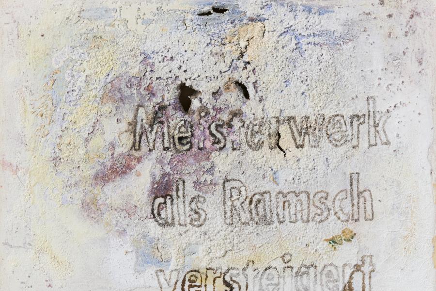 Sigmar Polke (1941 – 2010) Meisterwerk als Ramsch versteigert | Mischtechnik auf Leinwand | 39,5 x 49,5 cm Taxe: € 30.000 – 50.000