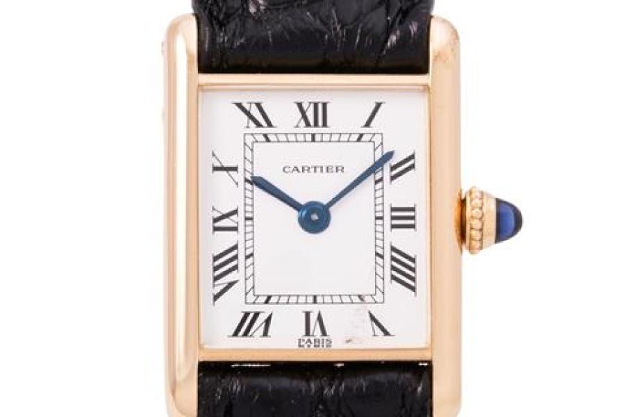 CARTIER Tank Paris "Jaeger-LeCoultre", seltene Damenuhr. Service 2024. Startpreis (inkl. Aufgeld): 8.000 EUR Schätzpreis: 8.000 EUR - 14.000 EUR