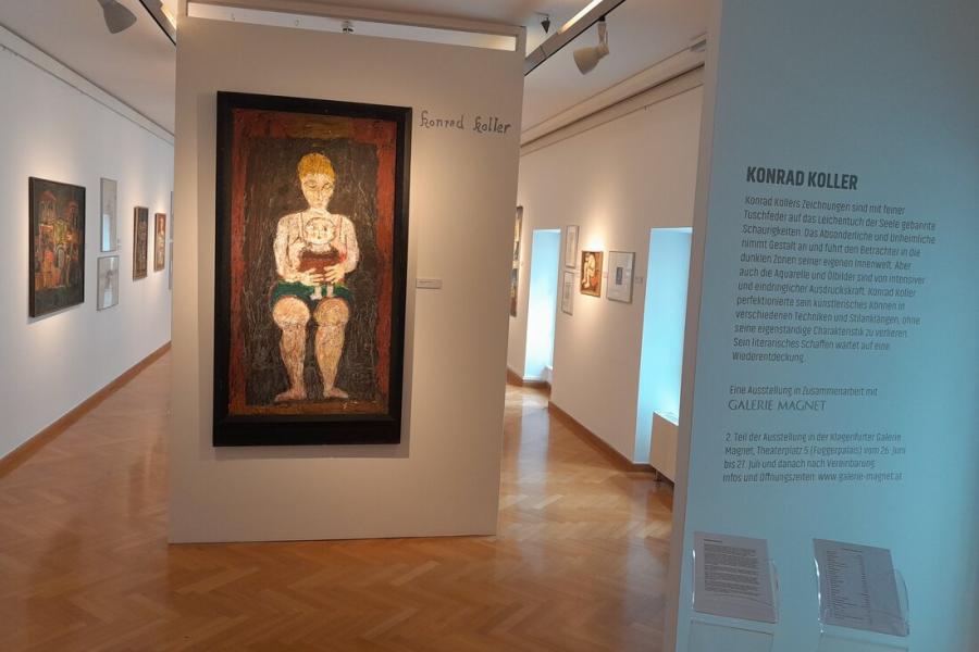 Einblick in die Ausstellung Konrad Koller. Foto: Stadtgalerie Klagenfurt"