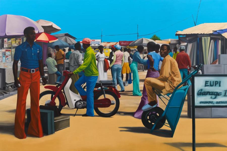 Peter Uka, Transit Point, 2023. Courtesy Mariane Ibrahim