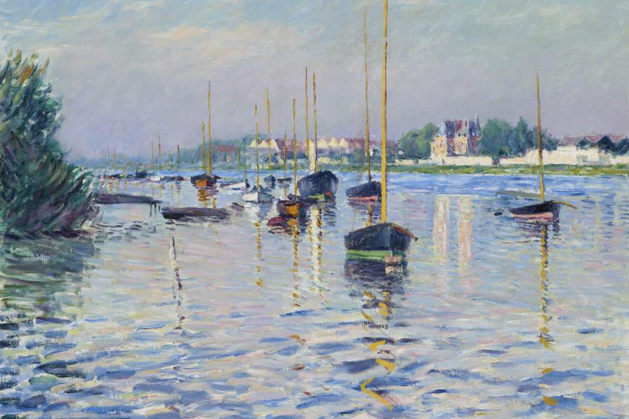 Gustave Caillebotte, Segelboote auf der Seine bei Argenteuil, 1892, © Sammlung Hasso Plattner