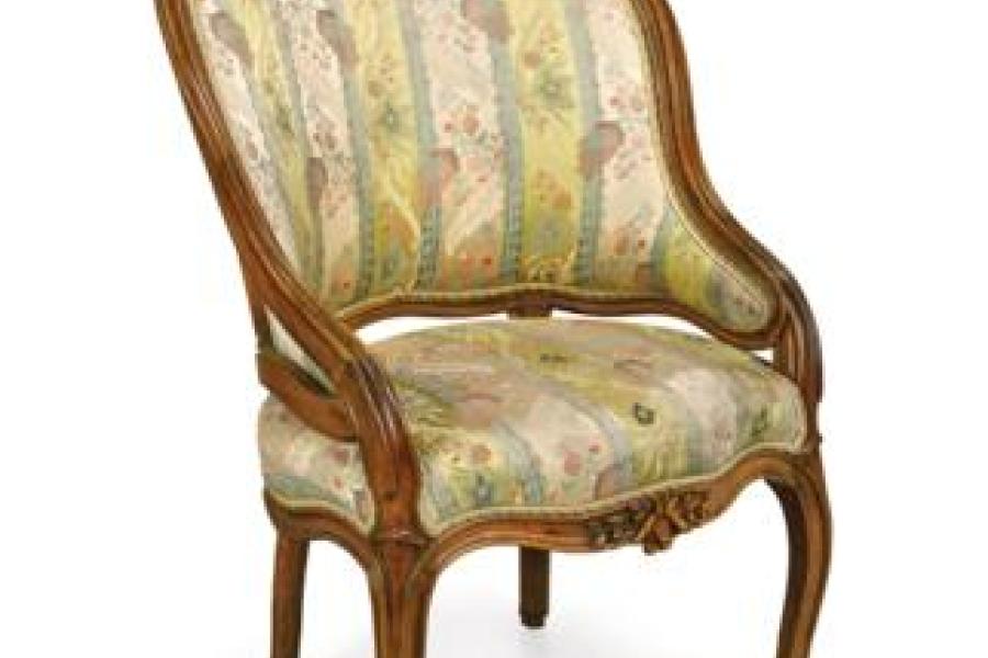 Lot Nr. 34 Louis XV-Fauteuil,  Startpreis: EUR 360,-  Aktuelles Gebot (21 Gebote) EUR 1.400 ,