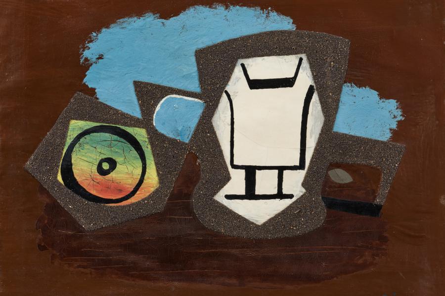 Pablo Picasso (1881 - 1973) Pomme et Verre I 1923 | Öl und Sand auf Leinwand I 22,5 x 28 cm Ergebnis: € 370.000