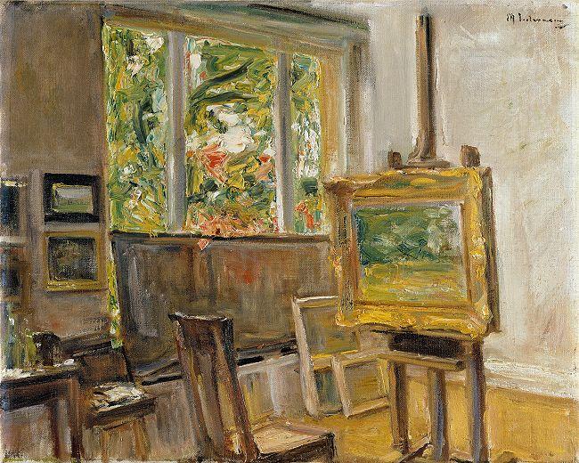 Max Liebermann (1847-1935), Das Atelier in Wannsee, 1932 Öl auf Leinwand, 40 x 50,4 cm © Privatbesitz, Photo: Elke Walford, Hamburg