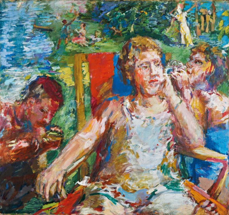 Oskar Kokoschka Im Garten II, 1934 Öl auf Leinwand Albertina, Wien. Sammlung Batliner