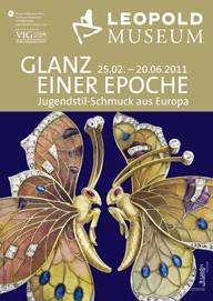 Plakat zur Sonderausstellung "Glanz einer Epoche. Jugendstil-Schmuck aus Europa"