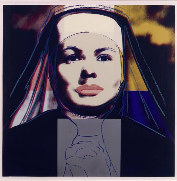 Andy Warhol, Ingrid Bergmann, 1983, Silkscreen on Lenox Museum Board, 100 x 100 cm, unique, stamped on verso by the Andy Warhol Art Authentication Board, Inc.  Foto: Rudolf Budja Galerie © The Estate and Foundation of Andy Warhol/VBK, Wien, 2010