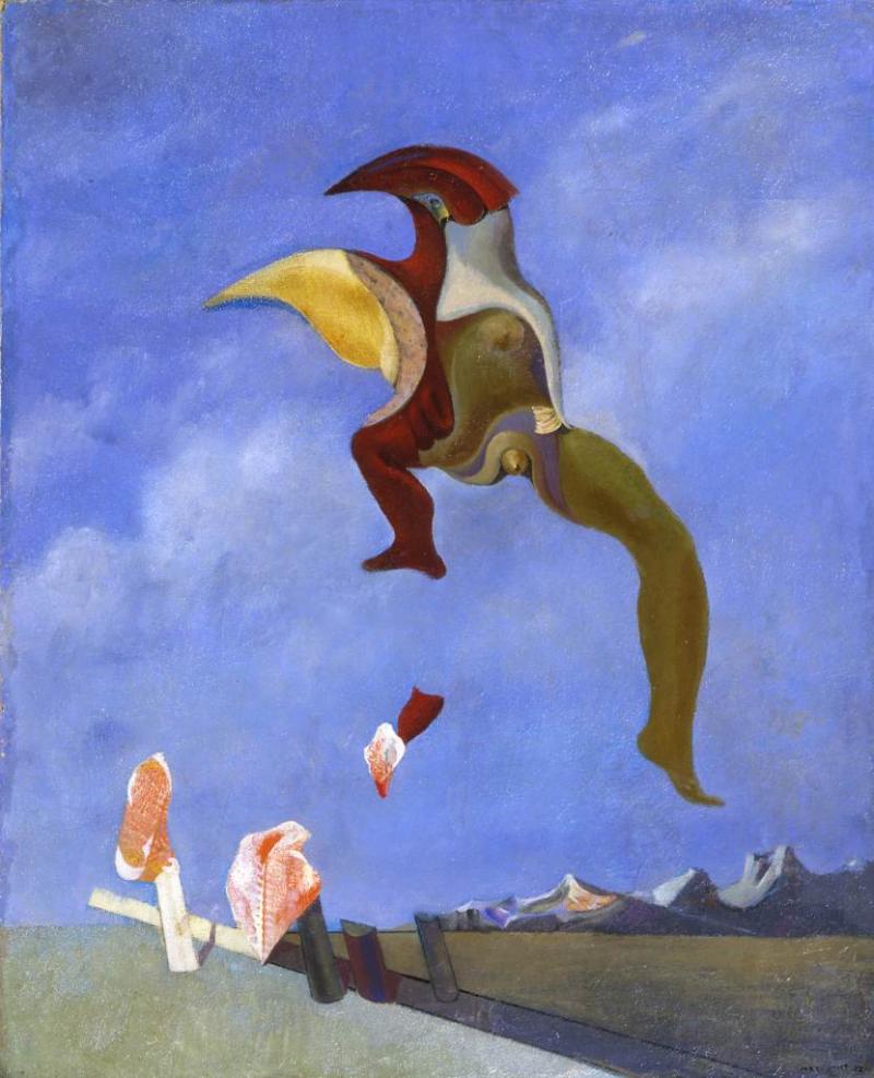 Max Ernst Loplop, 1932 Öl auf Leinwand, 100 x 81 cm The Nahmad Collection © 2011 ProLitteris, Zürich