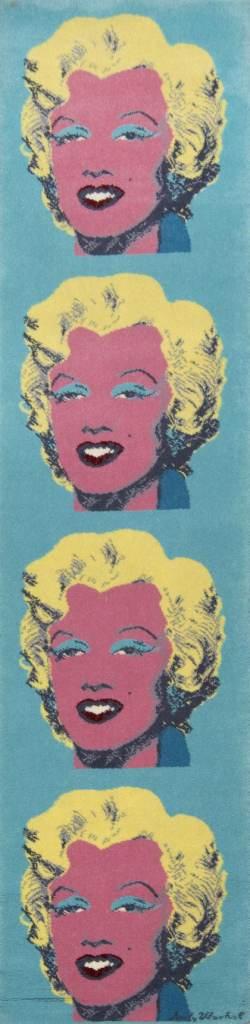 Künstlerteppich 'Marilyn Blue', 1964 Andy Warhol Nachverkaufspreis: € 7.500 zzgl. Aufgeld Los 493