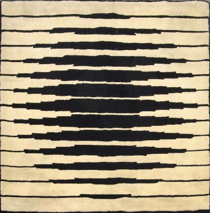 Teppich, um 1970 Victor Vasarely zugeschrieben Nachverkaufspreis: € 4.000 zzgl. Aufgeld Los 454