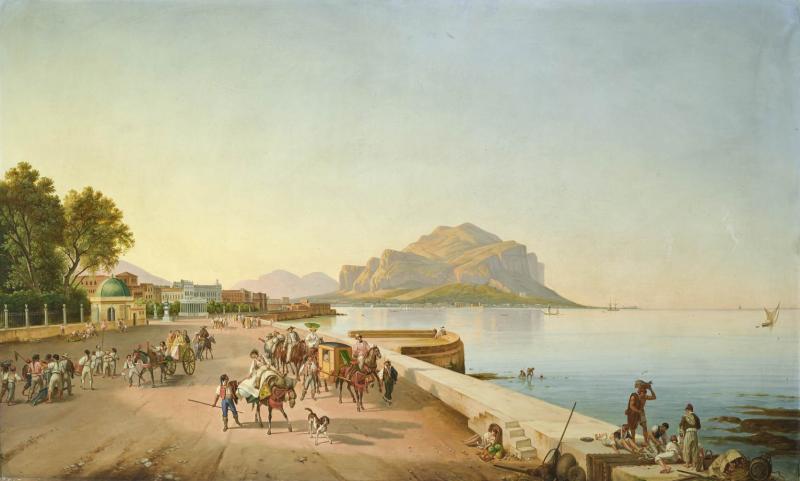 Auktion Gemälde des 19. Jahrhunderts, 11. Oktober Franz Ludwig Catel (1778 - 1856) Spaziergang in Palermo, Schätzwert € 250.000 - 350.000, Fotonachweis: Dorotheum