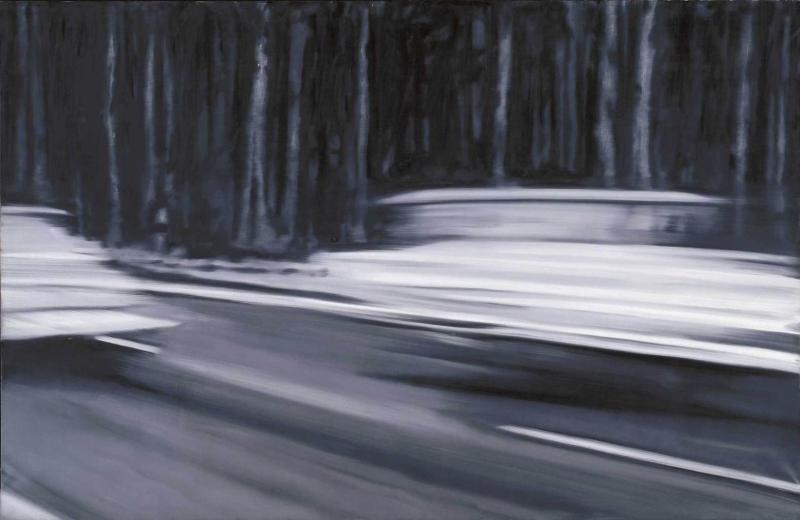 Gerhard Richter, Zwei Fiat, 1964, Öl auf Leinwand, 128,9 x 198,9 cm, Museum Frieder Burda, Baden-Baden, Foto: Volker Naumann, © Gerhard Richter