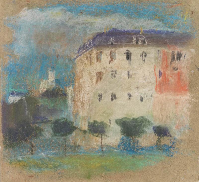 Albert Welti, Selnau bei Zürich, um 1890 Schaffhausen, Museum zu Allerheiligen, Albert Welti – Landschaft in Pastell 16. Dezember 2011 - 4. März 2012