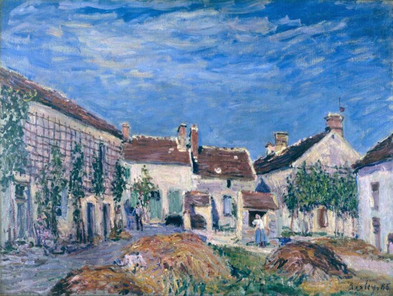 Alfred Sisley Un Cour auc Sablons, 1885