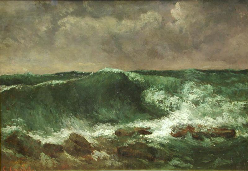 Gustave Courbet (1819-1877) Die Woge, 1869 Öl auf Leinwand, 63 x 91,5 cm Städel Museum, Frankfurt am Main Foto: Städel Museum - ARTOTHEK Eigentum des Städelschen Museums-Vereins