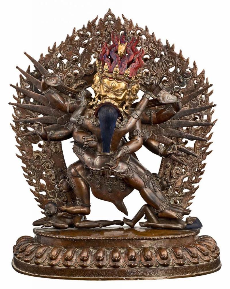 Yuganaddha Hayagriva Tibet, Lhasa wohl 19. Jh. Zuschlag 12.600,- EUR*