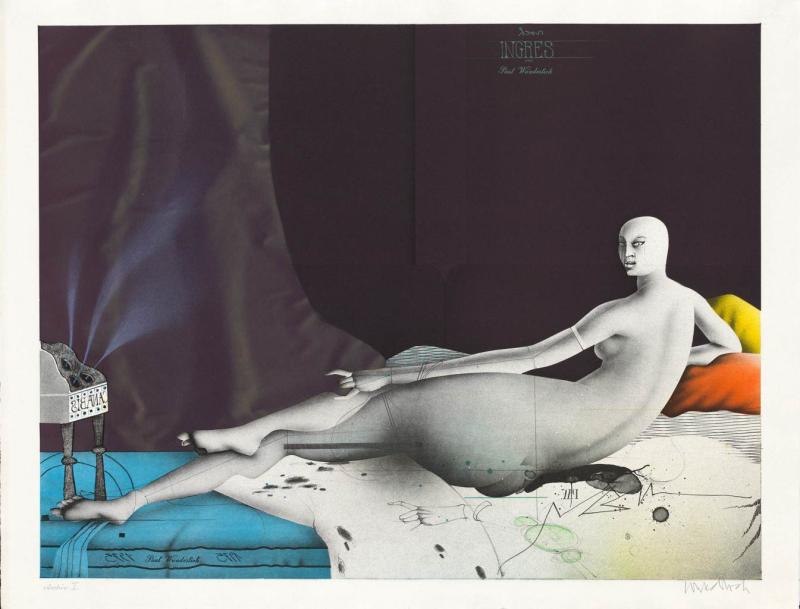 Paul Wunderlich (1927-2010) Odaliske (nach Ingres), 1975 Farblithographie, 640 x 835 mm © Hamburger Kunsthalle/ bpk Photo: Christoph Irrgang